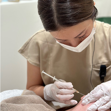 Custom-made hyaluronic acid injections